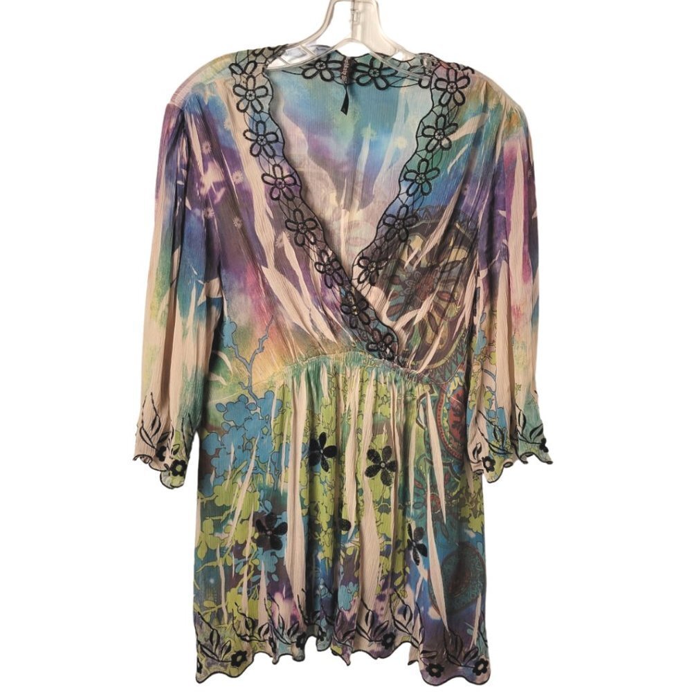 Mishka by Sienna Rose - Size XL - Semi-sheer Tunic Style Top